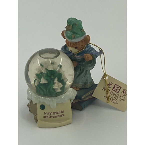 BAINBRIDGE BEARS COLLECTION SNOWGLOBE May Friends are Dreamers - Limited Edition - Picture 1 of 6